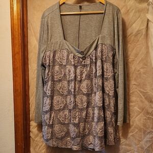 Gray  Women's Top